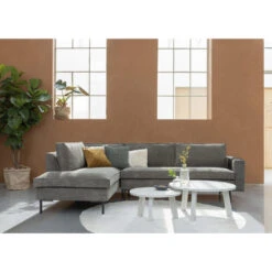 WOOOD Hoekbank Arwin Links - Olijfgroen -Woonmeubelwinkel 10101948 1101