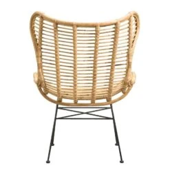 Fauteuil Jasmine - Rotan/metaal - Naturel -Woonmeubelwinkel 10207005 0900