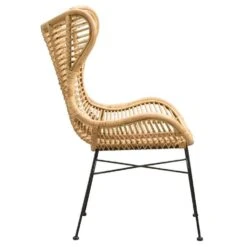 Fauteuil Jasmine - Rotan/metaal - Naturel -Woonmeubelwinkel 10207005 8000