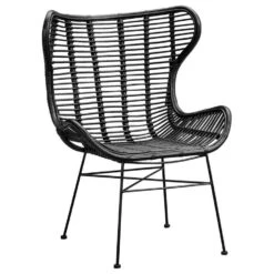 Fauteuil Jasmine - Rotan - Zwart -Woonmeubelwinkel 10207009 0300