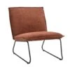 Fauteuil Cooper - Ribstof - Koper