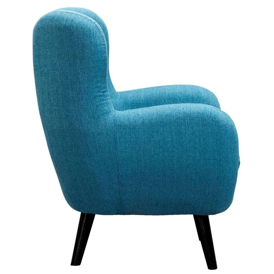 Fauteuil Viborg - Stof - Turquoise 4 Fauteuil Viborg - Stof - Turquoise - Afbeelding 2