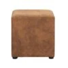 Hocker Nando - Cognac - 45x45x45 Cm 1 Hocker Nando - Cognac - 45x45x45 Cm -Woonmeubelwinkel 10209451
