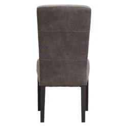 Eetkamerstoel Yvo - Lederlook - Antraciet 8 Eetkamerstoel Yvo - Lederlook - Antraciet -Woonmeubelwinkel 10302275 8000