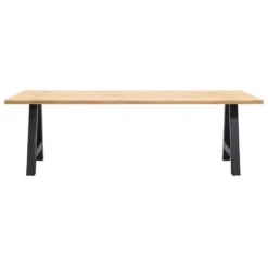 UMIX Eettafel Houston A-poot - 75x240x100 Cm - Eiken/zwart -Woonmeubelwinkel 10403624 0100