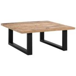 Salontafel Trevor - Bruin/zwart - 42x100x100 Cm -Woonmeubelwinkel 10503250 0301