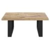 Salontafel Trevor - Bruin/zwart - 42x100x100 Cm -Woonmeubelwinkel 10503250