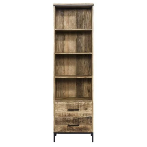 Boekenkast Trevor - Bruin - 55x190x40 Cm