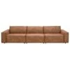 UMIX 3-zits Bank Brooklyn - Cognac -Woonmeubelwinkel 10910180