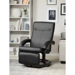 Beliani TV-fauteuil MIGHT - Zwart Kunstleer 9 Beliani TV-fauteuil MIGHT - Zwart Kunstleer -Woonmeubelwinkel 113b06265e424186b2094e85299e8786