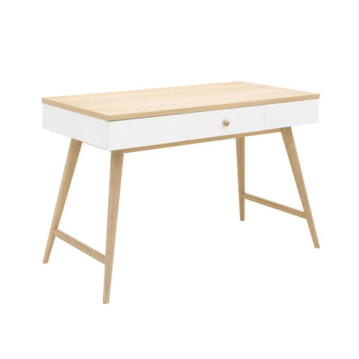 Bopita Paris Bureau - Wit/Eiken