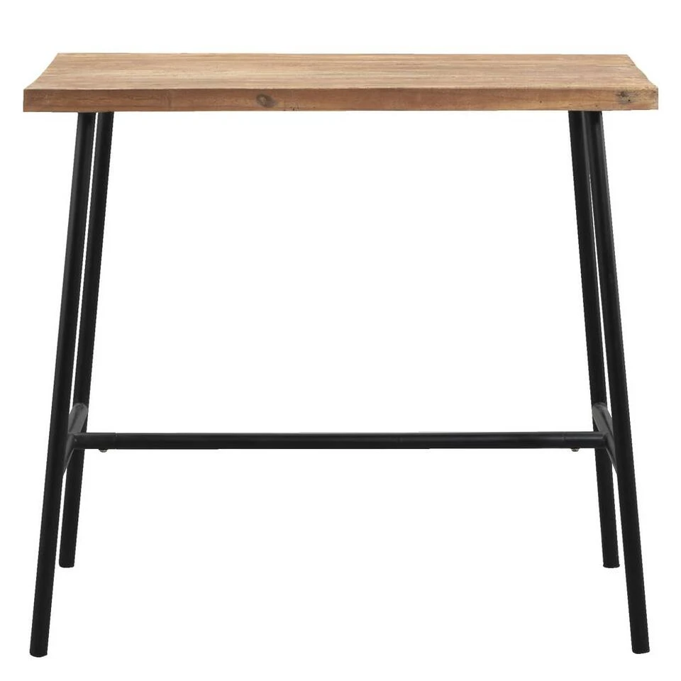 Bartafel Jimmy - Zwart/naturel - 105x60x110 Cm 3 Bartafel Jimmy - Zwart/naturel - 105x60x110 Cm