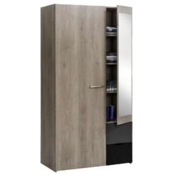 Kledingkast Tempo - Vergrijsd Eikenkleur - 195x101x54 Cm 9 Kledingkast Tempo - Vergrijsd Eikenkleur - 195x101x54 Cm -Woonmeubelwinkel 12403110 0330