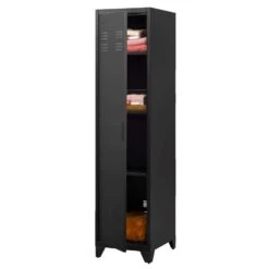 Kledingkast Mick 1-deurs - Antraciet - 180x43x50 Cm 9 Kledingkast Mick 1-deurs - Antraciet - 180x43x50 Cm -Woonmeubelwinkel 12403440 0330