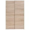 Schuifdeurkast Calais - Eikenkleur - 195,5x125x38 Cm -Woonmeubelwinkel 12403750