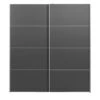 Schuifdeurkast Verona Antraciet - Antraciet - 200x182x64 Cm -Woonmeubelwinkel 12403810