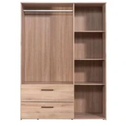 Kledingkast Orleans 3 Deurs - Eikenkleur - 201x145x58 Cm 8 Kledingkast Orleans 3 Deurs - Eikenkleur - 201x145x58 Cm -Woonmeubelwinkel 12403905 0220