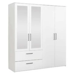 Kledingkast Orleans 4 Deurs - Wit - 201x181x58 Cm 9 Kledingkast Orleans 4 Deurs - Wit - 201x181x58 Cm -Woonmeubelwinkel 12403910 0300