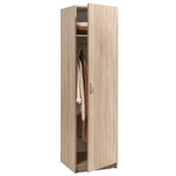 Kledingkast Varia 1-deurs - Licht Eiken - 175x49x50 Cm -Woonmeubelwinkel 12404040 0330