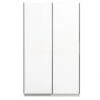 Schuifdeurkast Genua - Wit - 204x122x60 Cm 2 Schuifdeurkast Genua - Wit - 204x122x60 Cm -Woonmeubelwinkel 12404260