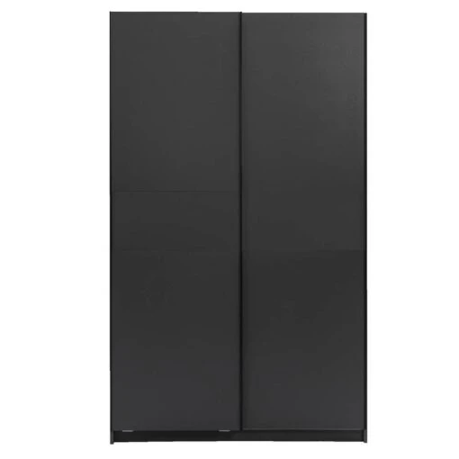 Schuifdeurkast Genua - Antraciet - 204x122x60 Cm