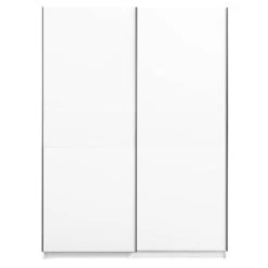 Schuifdeurkast Genua - Wit - 204x150x60 Cm