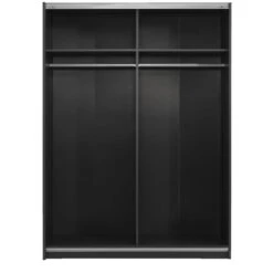 Schuifdeurkast Genua - Antraciet - 204x150x60 Cm 8 Schuifdeurkast Genua - Antraciet - 204x150x60 Cm -Woonmeubelwinkel 12404375 0220