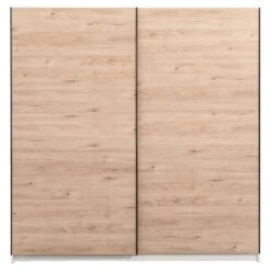 Schuifdeurkast Genua - Eikenkleur - 204x200x60 Cm