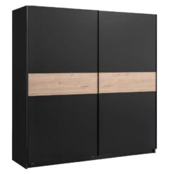 Schuifdeurkast Genua - Antraciet/eikenkleur - 204x200x60 Cm 8 Schuifdeurkast Genua - Antraciet/eikenkleur - 204x200x60 Cm -Woonmeubelwinkel 12404465 0300