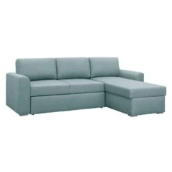 Slaapbank Bern Met Opbergruimte - Grijs/groen - 85x226x165 Cm -Woonmeubelwinkel 12600390 0300