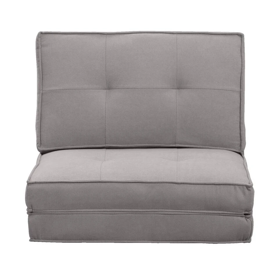 Slaapfauteuil Sion - Grijs - 59x70x71 Cm 3 Slaapfauteuil Sion - Grijs - 59x70x71 Cm