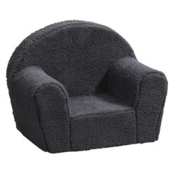 Kinderfauteuil Louise - Stof - Antraciet -Woonmeubelwinkel 12601280 0300