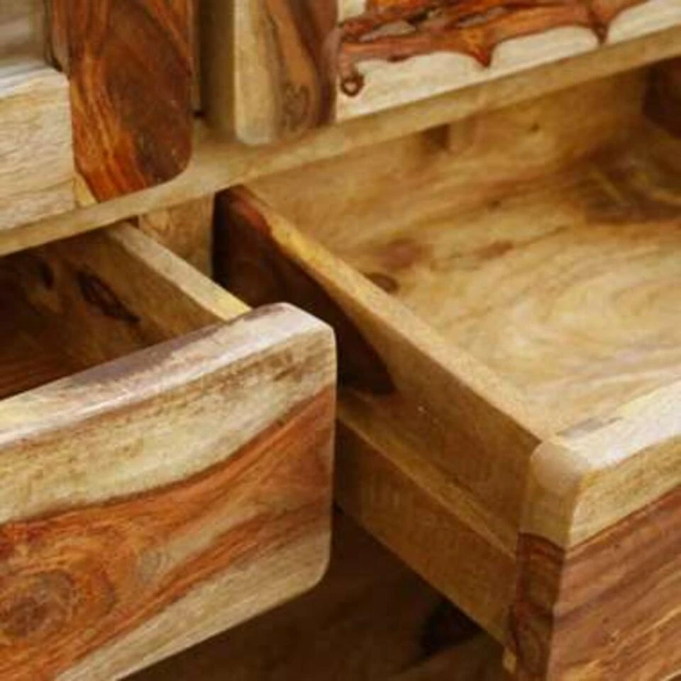 VidaXL Dressoir 90x40x175 Cm Sheeshamhout 4 VidaXL Dressoir 90x40x175 Cm Sheeshamhout - Afbeelding 2