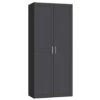 STOCK Kledingkast 2-deurs - Zwart/antraciet - 236x101,9x56,5 Cm -Woonmeubelwinkel 12950252