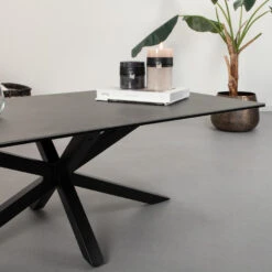 Sohome Salontafel Samona - Keramiek - 130 X 70cm - Zwart -Woonmeubelwinkel 1311866c5662456f8a945995a5e3a68d