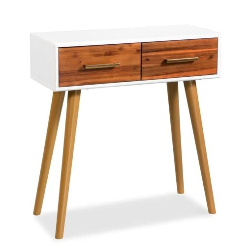 VidaXL Wandtafel 70x30x75 Cm Massief Acaciahout