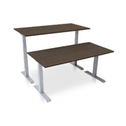 MRC PRO Elektrisch ARBO Zit-sta Bureau - 140x80 Cm - Bruin Eiken -Woonmeubelwinkel 1427721016 0102