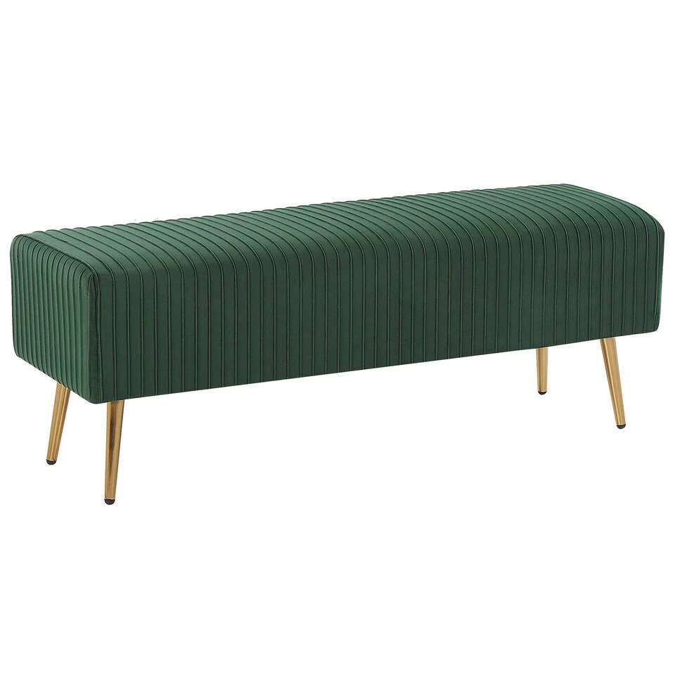 Beliani Hocker PATERSON - Groen Fluweel 3 Beliani Hocker PATERSON - Groen Fluweel