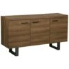 Beliani Sideboard TIMBER - Donkere Houtkleur Mdf 2 Beliani Sideboard TIMBER - Donkere Houtkleur Mdf -Woonmeubelwinkel 1602244712