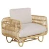 Beliani Fauteuil DOLCEDO - Beige Rotan -Woonmeubelwinkel 1642265005
