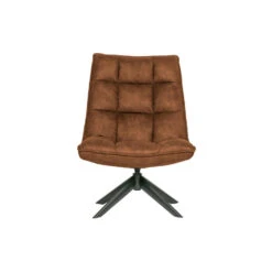 WOOOD Jouke Draaifauteuil - Kunstleer - Cognac - 97x70x85 -Woonmeubelwinkel 1697548865 0103