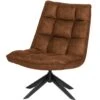WOOOD Jouke Draaifauteuil - Kunstleer - Cognac - 97x70x85 -Woonmeubelwinkel 1697548865