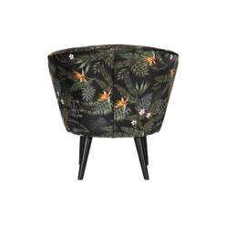 WOOOD Bo Fauteuil - Velvet - Bloem Print - 71x69x76 -Woonmeubelwinkel 1752708387 0102