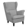 Beliani Oorfauteuil ABSON - Grijs Polyester 1 Beliani Oorfauteuil ABSON - Grijs Polyester -Woonmeubelwinkel 1781107716