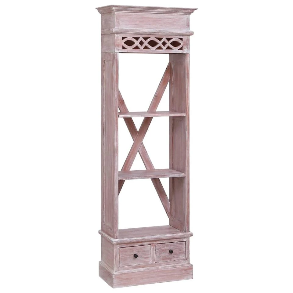 VidaXL Hoge Kast 60x30x180 Cm Massief Mahoniehout 3 VidaXL Hoge Kast 60x30x180 Cm Massief Mahoniehout