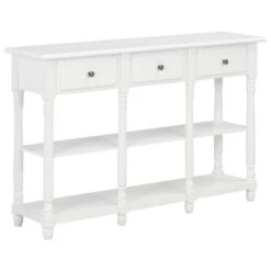 VidaXL Wandtafel 120x30x76 Cm MDF Wit