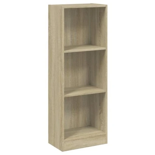 VidaXL Boekenkast Met 3 Schappen 40x24x108 Cm Bewerkt Hout Sonoma Eik