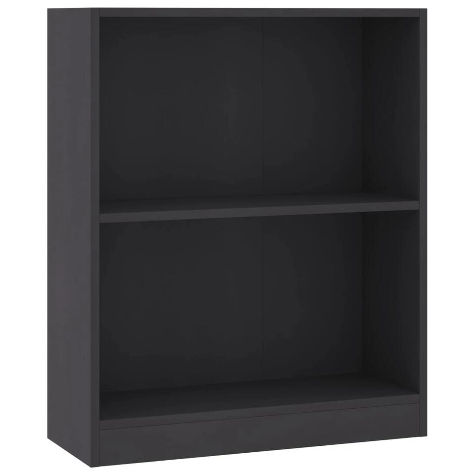 VidaXL Boekenkast 60x24x74,5 Cm Bewerkt Hout Grijs 3 VidaXL Boekenkast 60x24x74,5 Cm Bewerkt Hout Grijs