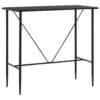 VidaXL Bartafel 120x60x110 Cm MDF Zwart 2 VidaXL Bartafel 120x60x110 Cm MDF Zwart -Woonmeubelwinkel 1907225663