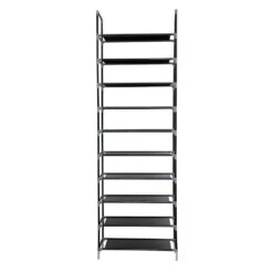 Schoenenrek Voor 20 Paar - Zwart - 10 Etages 9 Schoenenrek Voor 20 Paar - Zwart - 10 Etages -Woonmeubelwinkel 1929728394 0103